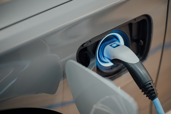 Electric sports car charging
